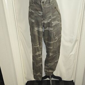 Rewind Gray Camouflage Cargo Pants